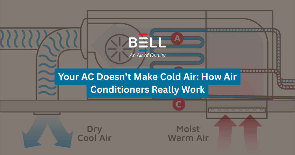 Your AC Doesn't Make Cold Air: How Air Conditioners Really Work